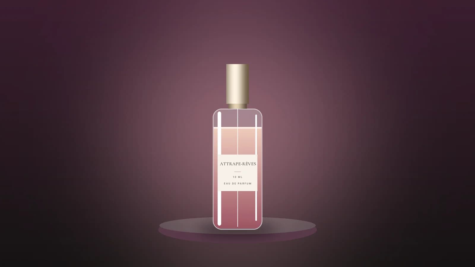 10 ml glass atomizer filled with Attrape-Rêves Eau de Parfum