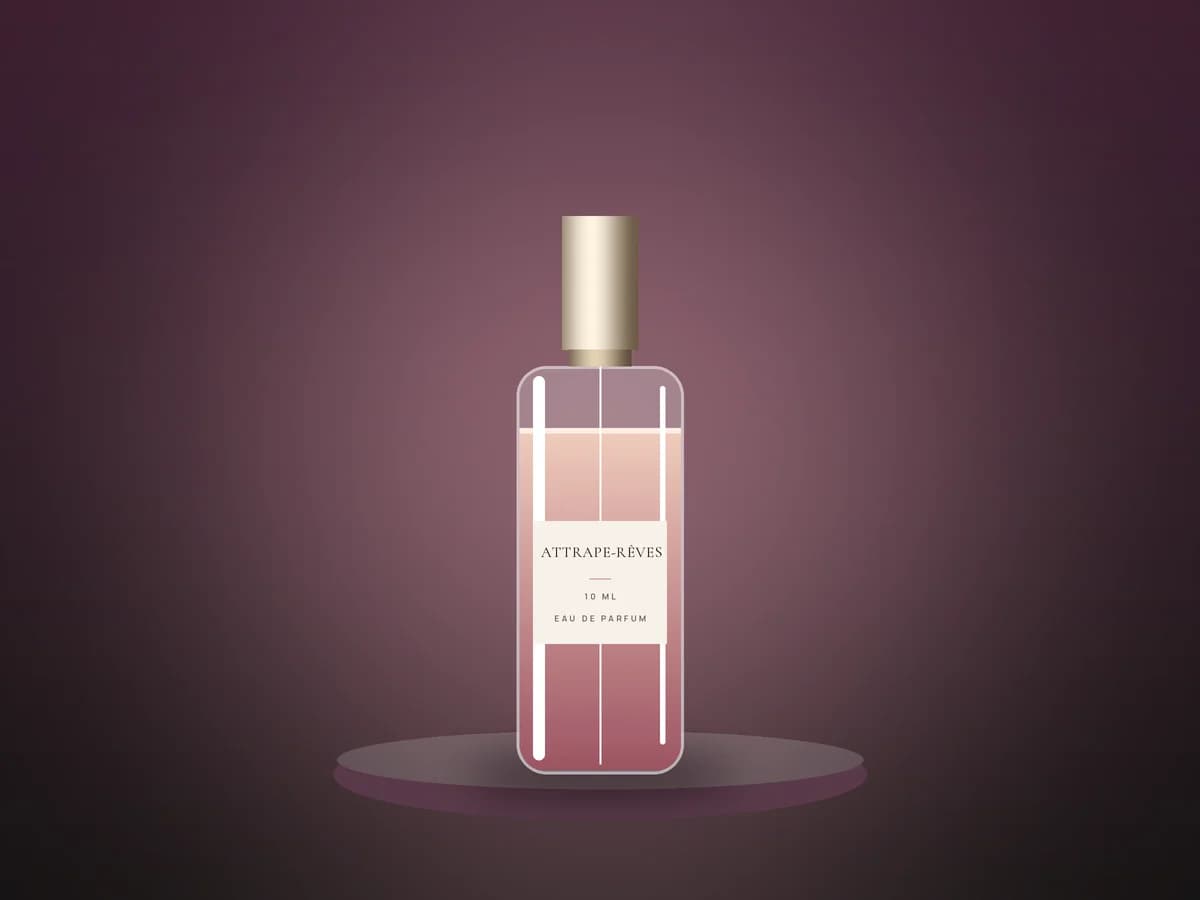 10 ml glass atomizer filled with Attrape-Rêves Eau de Parfum